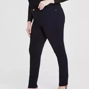 I.N.C. International Concepts Women’s Black Plus Size Skinny Pointe Pants